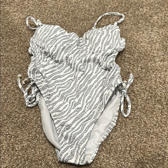 Time and Tru Other - Time and Tru Black and White One Piece Swimsuit
